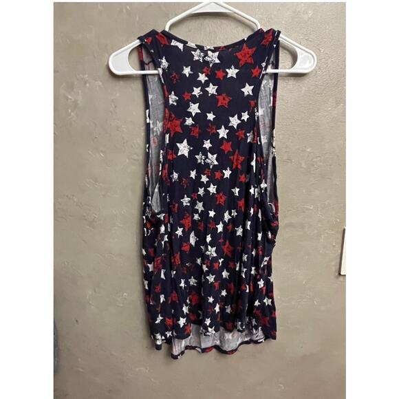 CELEBRATE TOGETHER American Stars Criss Cross Front Racerback Tank Size XXL - Picture 6 of 7